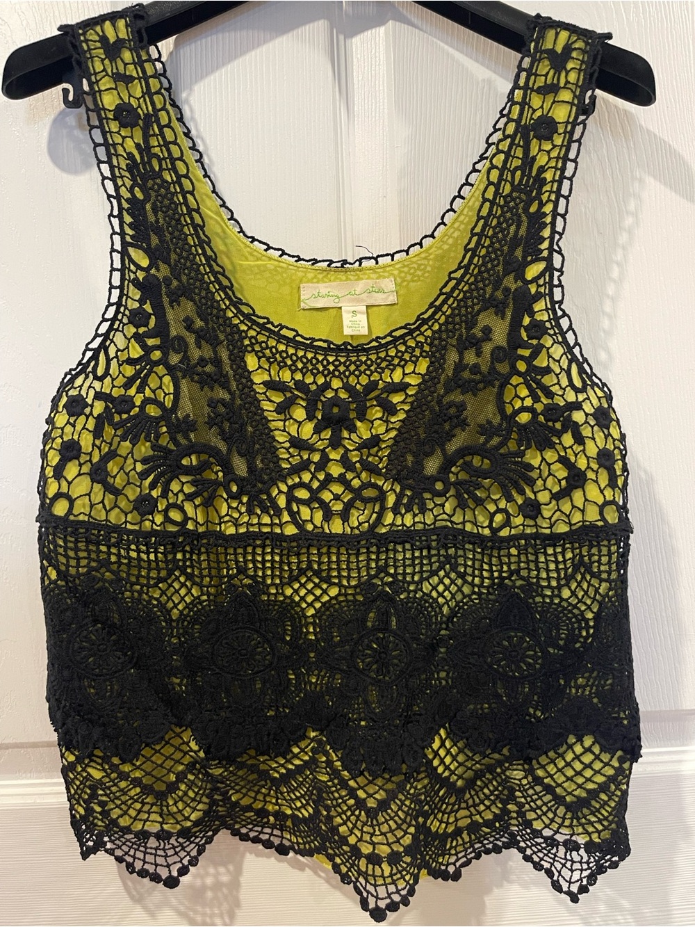 Urban outfitters Staring at the stars Sleeveless Lace Tank lace Top small